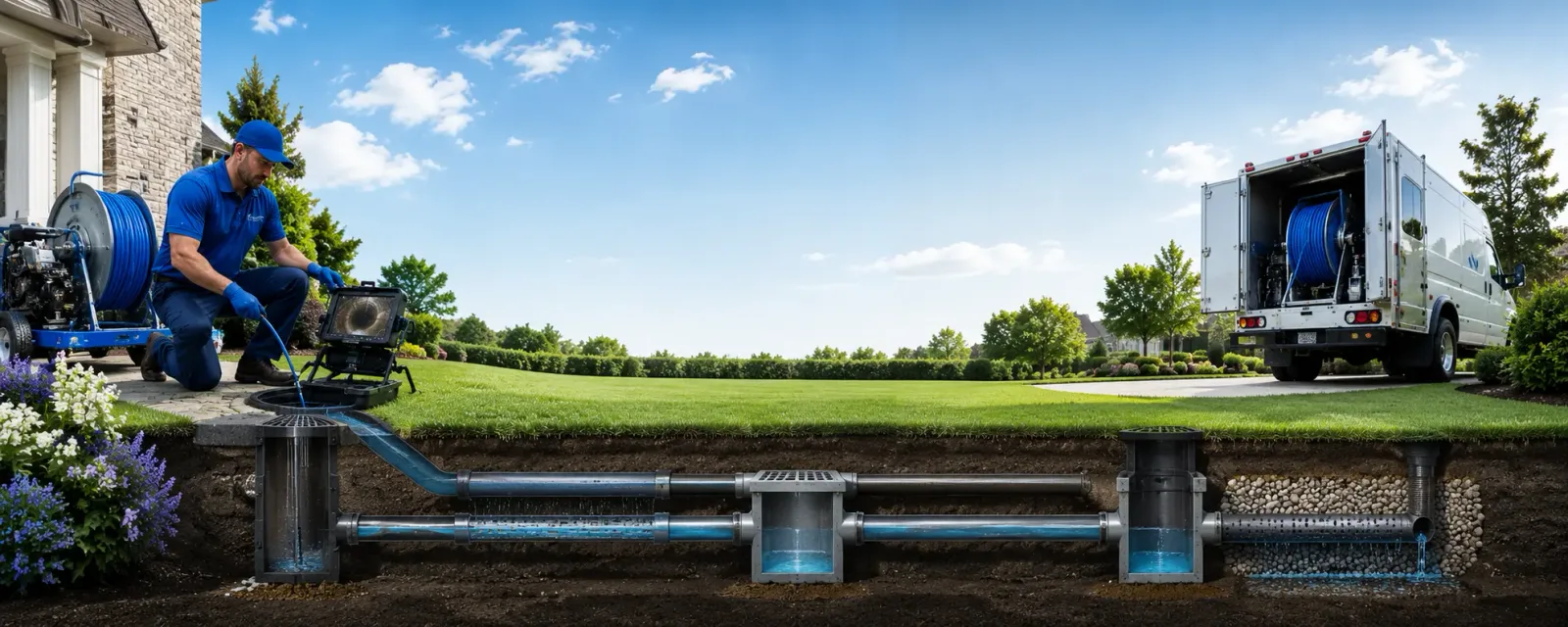 Outdoor drain cleaning information for Rowe, MA